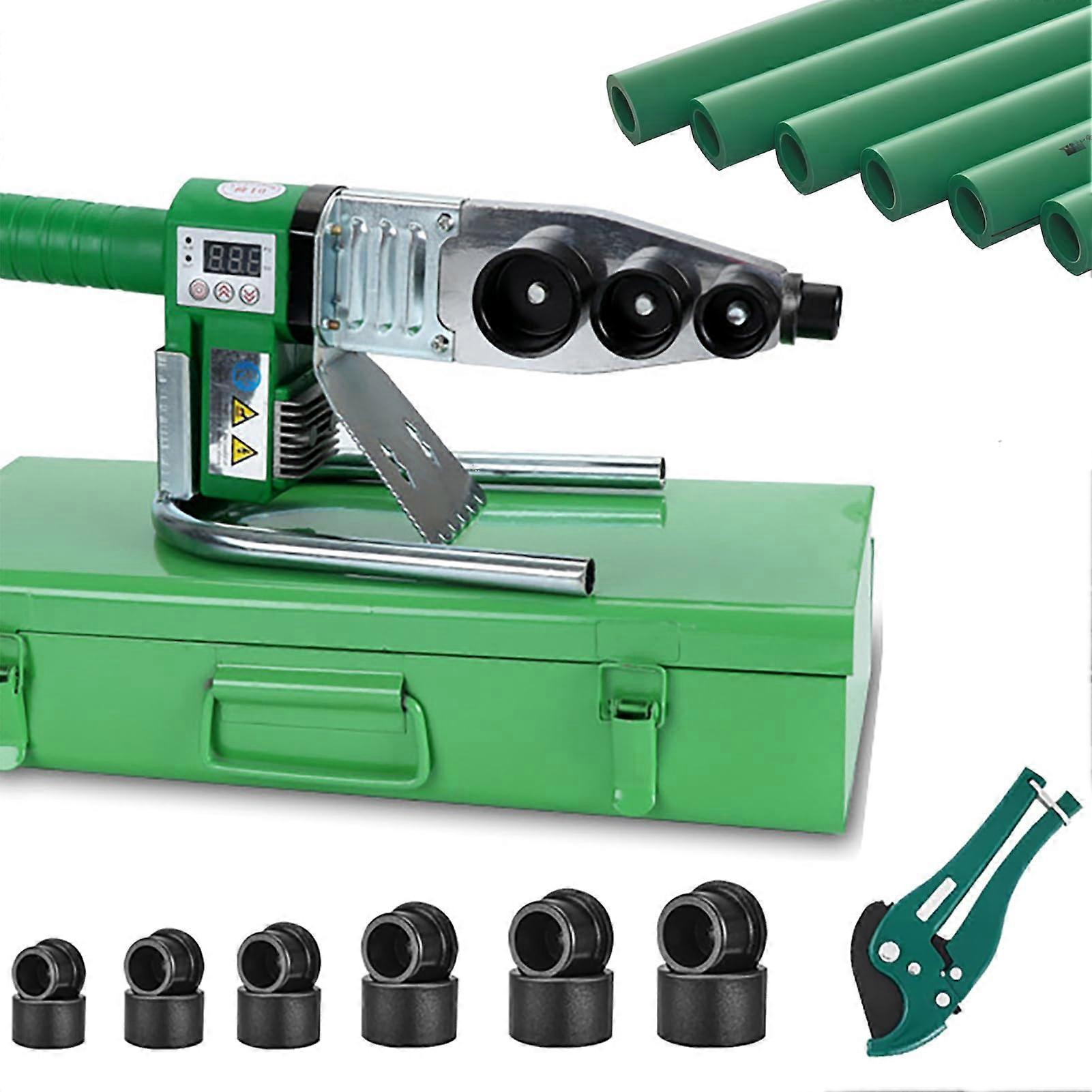 Plastic Pipe Welding Machine with Digital Display, Precise Temperature Control for PPR PE PPC Pipes 110V/220V