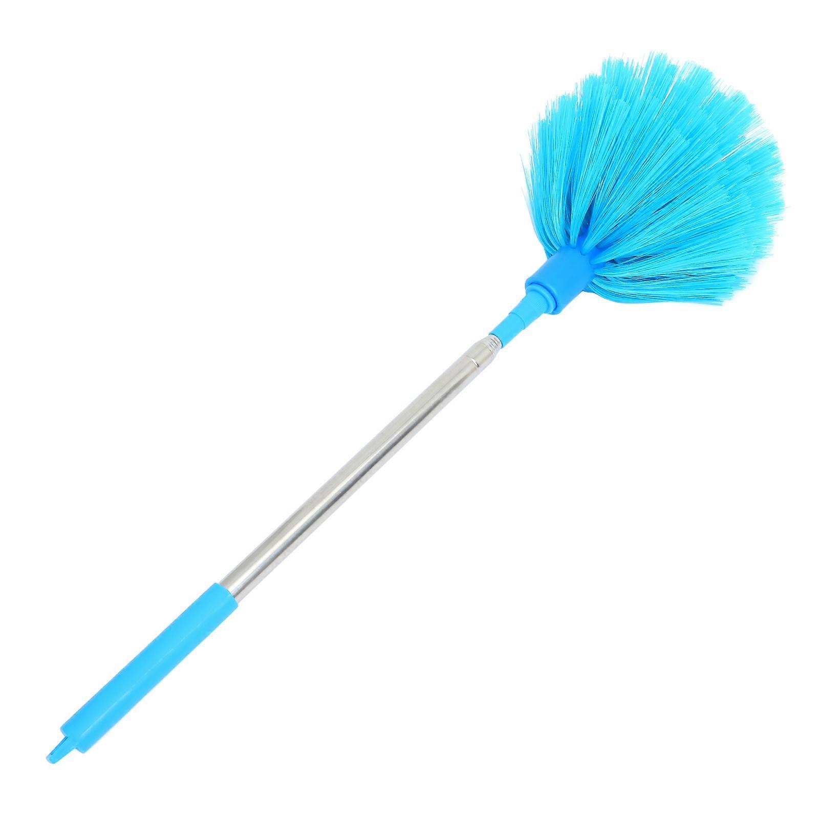 Extendable Telescoping Duster With Long Handle For High Ceiling Cleaning Sky Blue 1Pcs