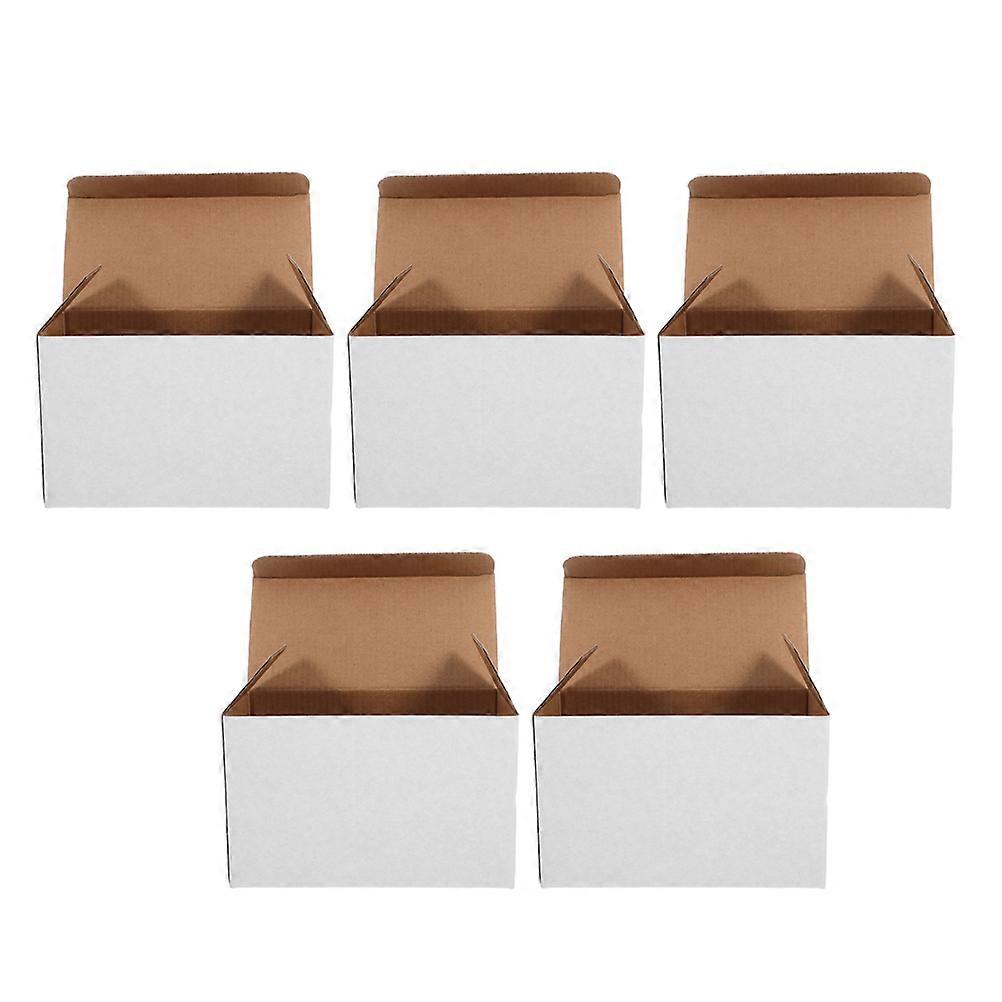 Packaging Box Corrugated Cardboard for 5Pcs White Mailing Boxes