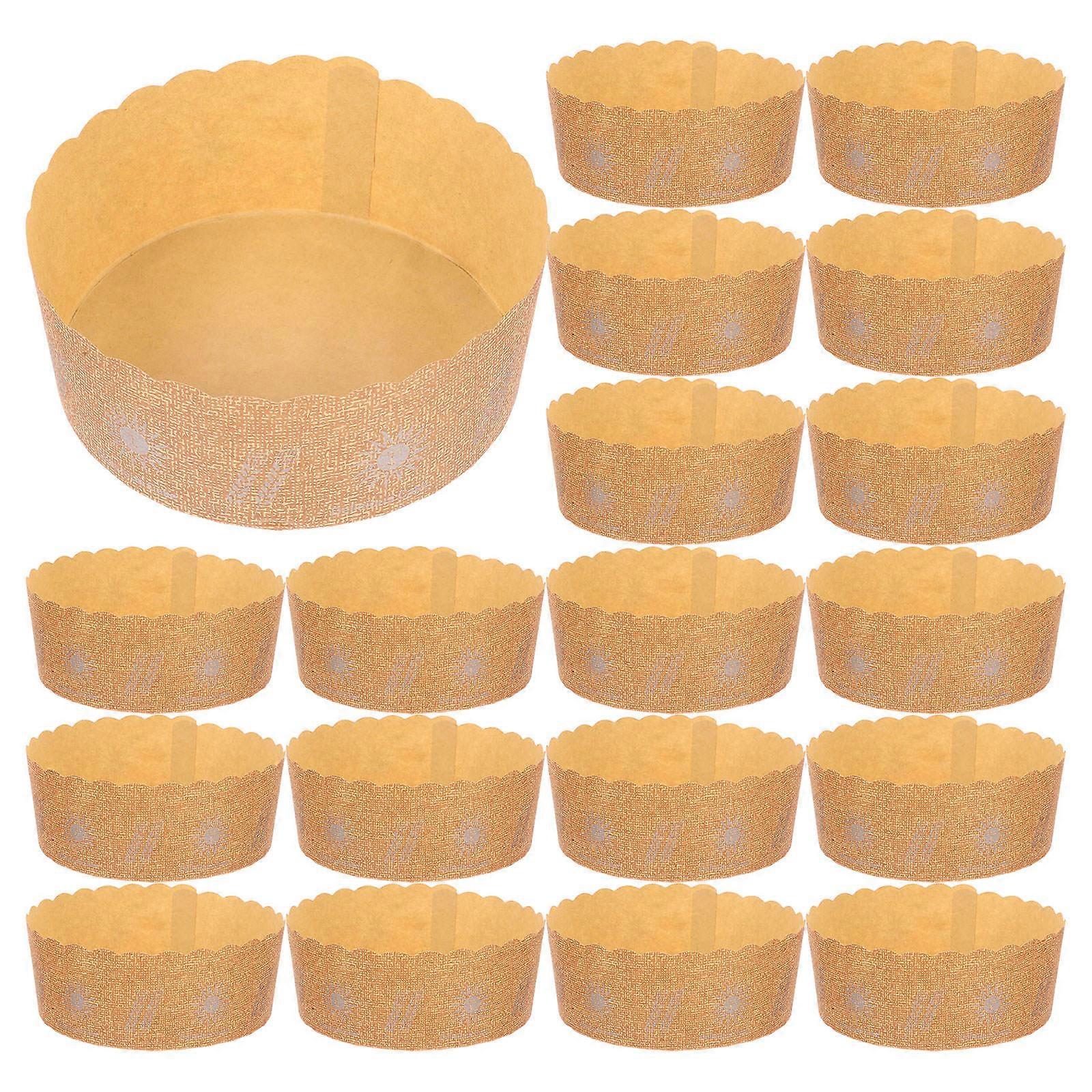 Eggcake Paper Cake Cups for Baking Brown 100Pcs Muffin Cups for Cooking