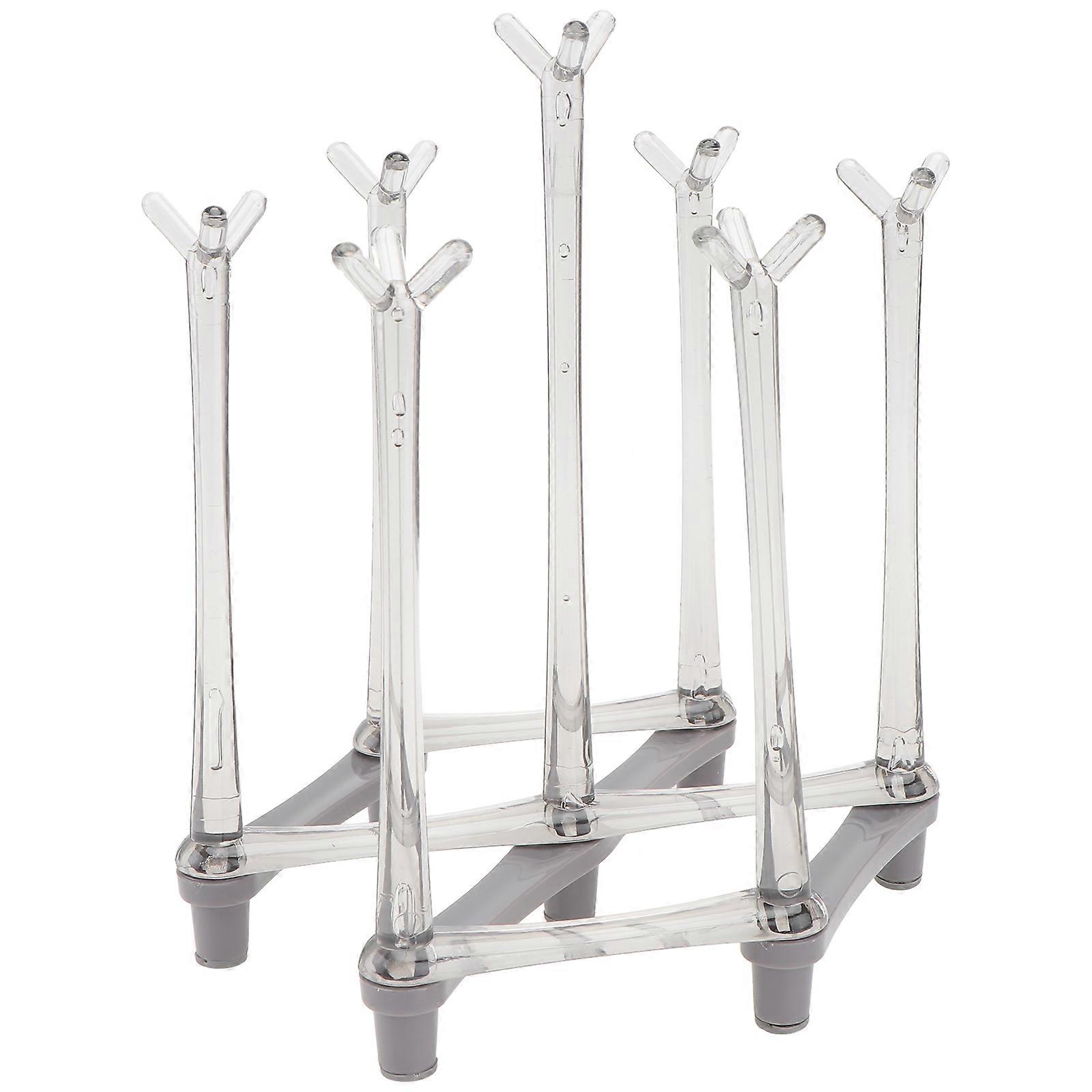 Cup Holder Wine Glass Rack for Storage Using 1Pcs Creative Goblet Stand Grey