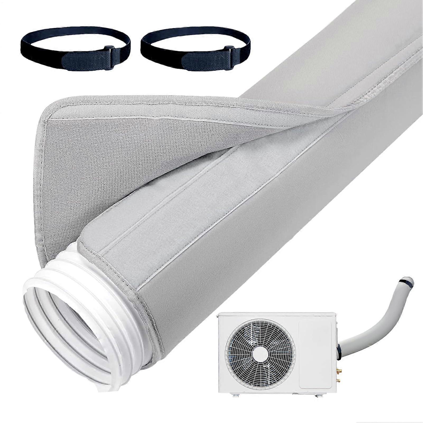 AC Hose Insulation Wrap with TripleLayer Waterproof Cover, Adjustable Strap, Energy Saving Design