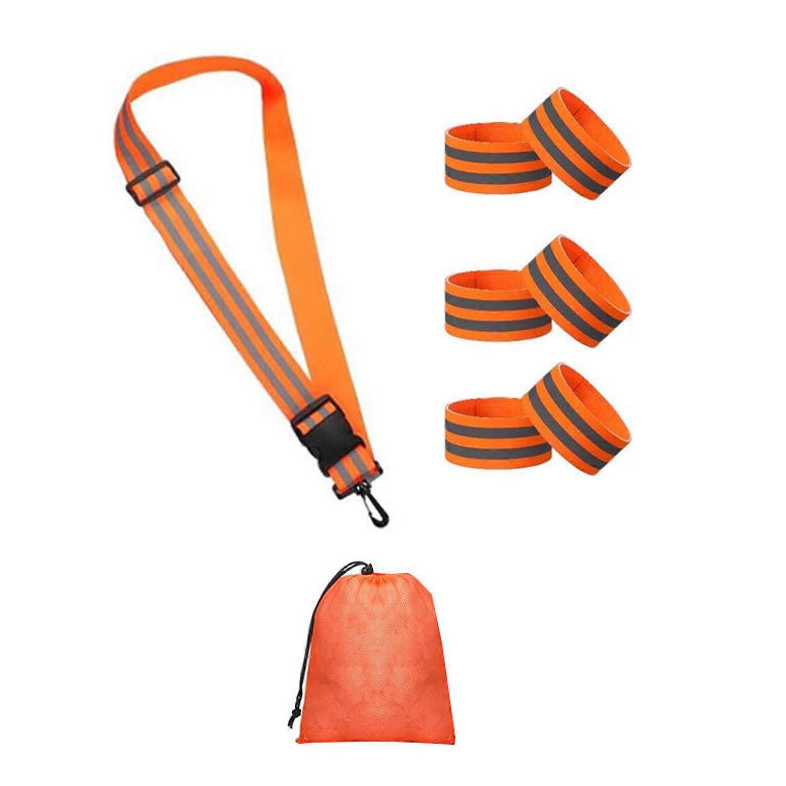 Multifunctional Reflective Band Reflective Accessory Suitable for Attaching Essential Sports Convenient Storage Solution  8PCS OR