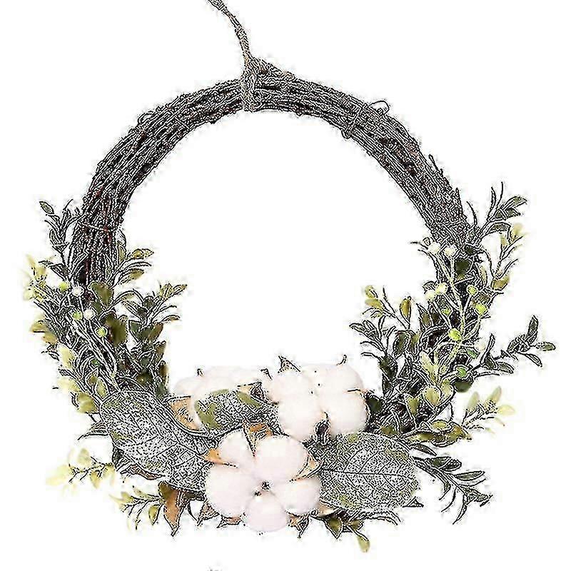 25-26 Easter Artificial Eucalyptus Leaf Wreath Easter Flower Wreath Hanging Garland