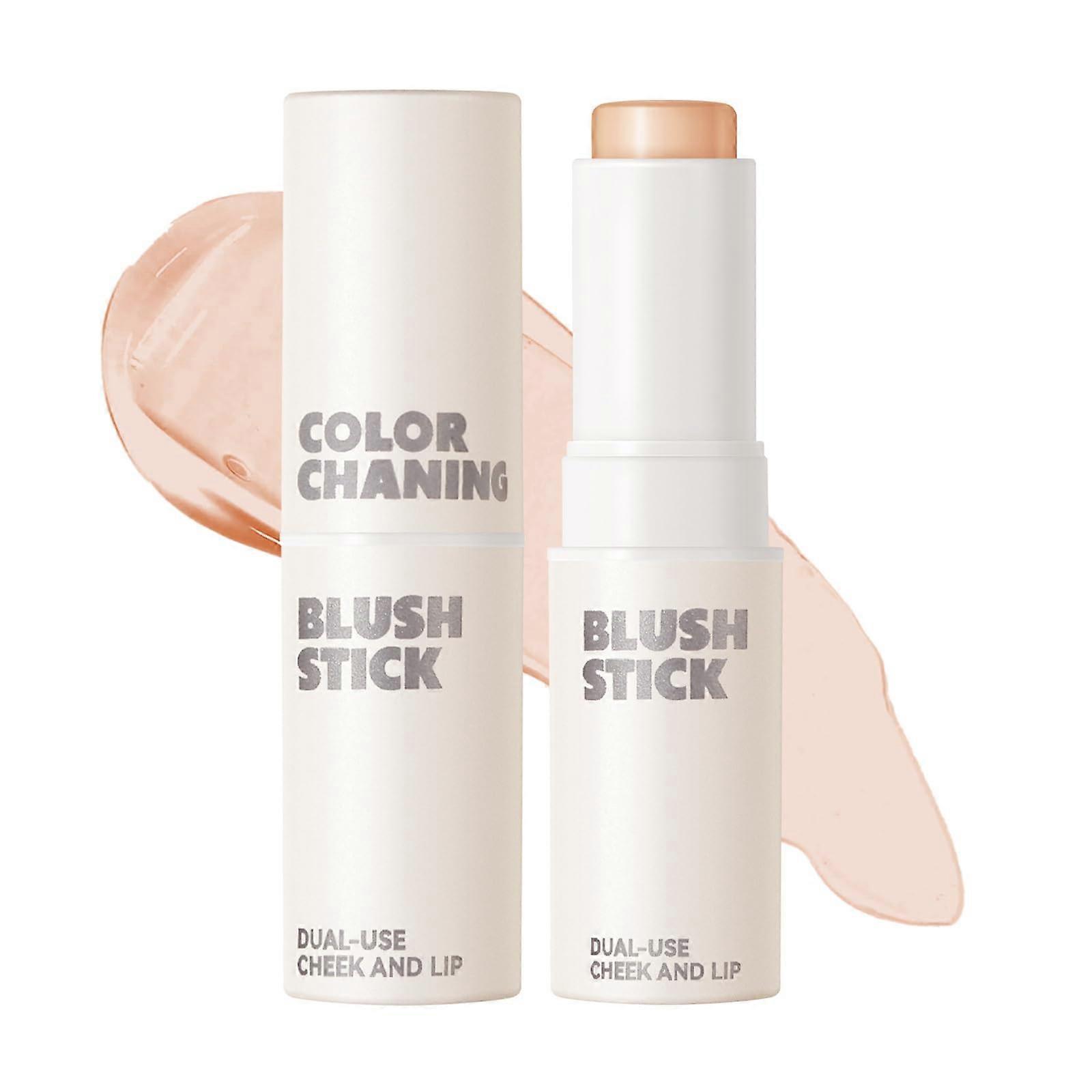 Color Changing Blush Stick pH Temperature Reactive for Cheeks and Lips Buildable Natural Tint