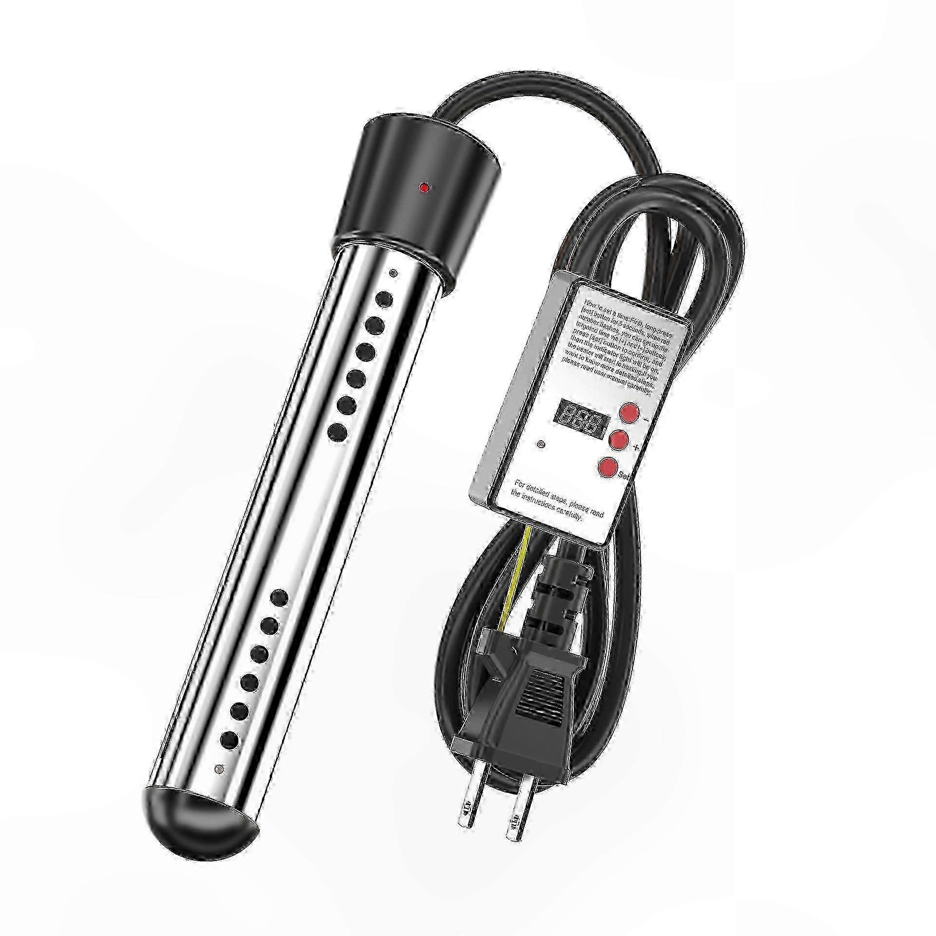 Smart Submersible Water Heater with Timer, 1500W Pool and Bathtub Heating Solution