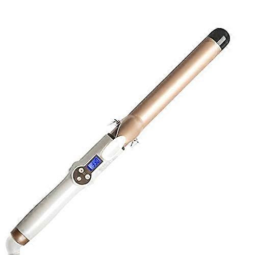 Curling Iron with LCD Ceramic Rotating Barrel for Professional Uniform Curls, 19mm EU Plug