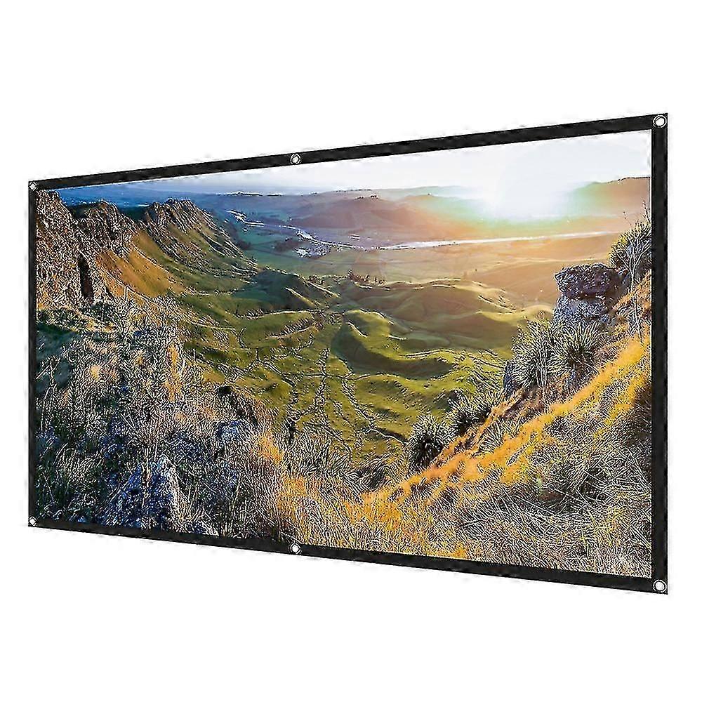 Tela do projetor de 100 polegadas tela de projeção portátil 16:9 Projeção hd