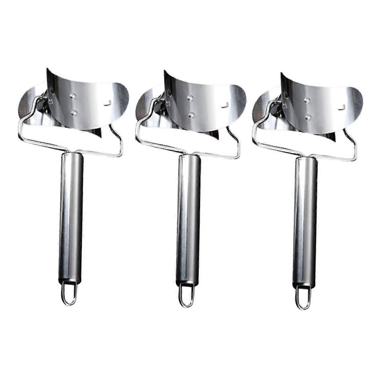 3pcs Stainless Steel Dumpling Maker Tool with Ergonomic Dumpling Skin Cutter for Home Kitchen
