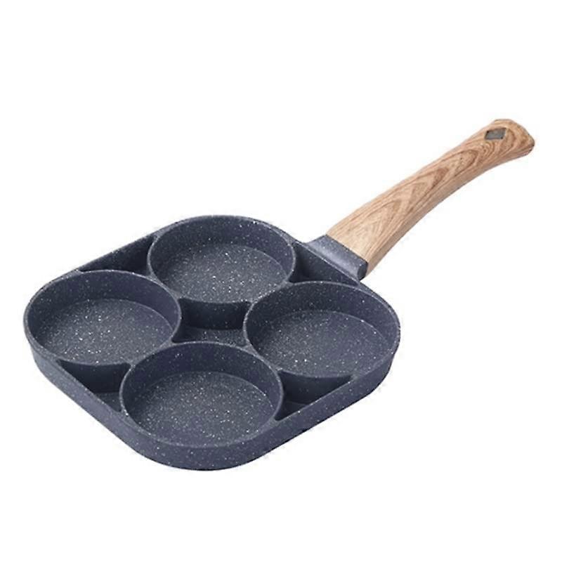 Non Stick Frying Pan with Handle, MultiSection Breakfast Cooking Pan for Eggs, Pancakes, Steak