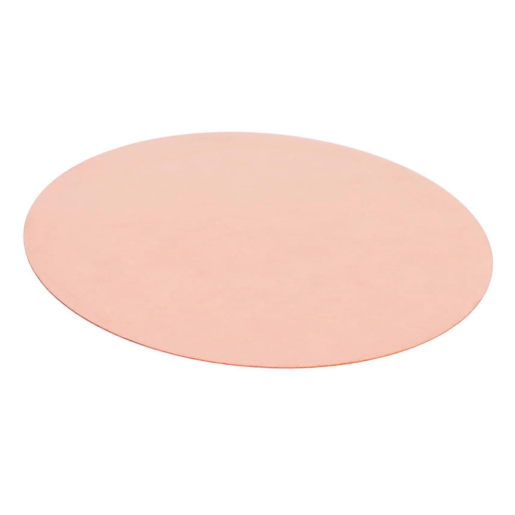 Pure Copper Round Plate Solid Copper Disc for DIY Crafts Repairs and Industrial Maintenance