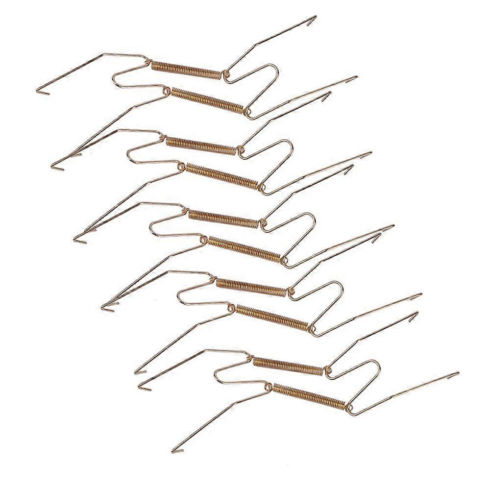 10 Pcs Adjustable Brass Plate Hanger 7.5'9.8' with Polished Finish for Wall Display
