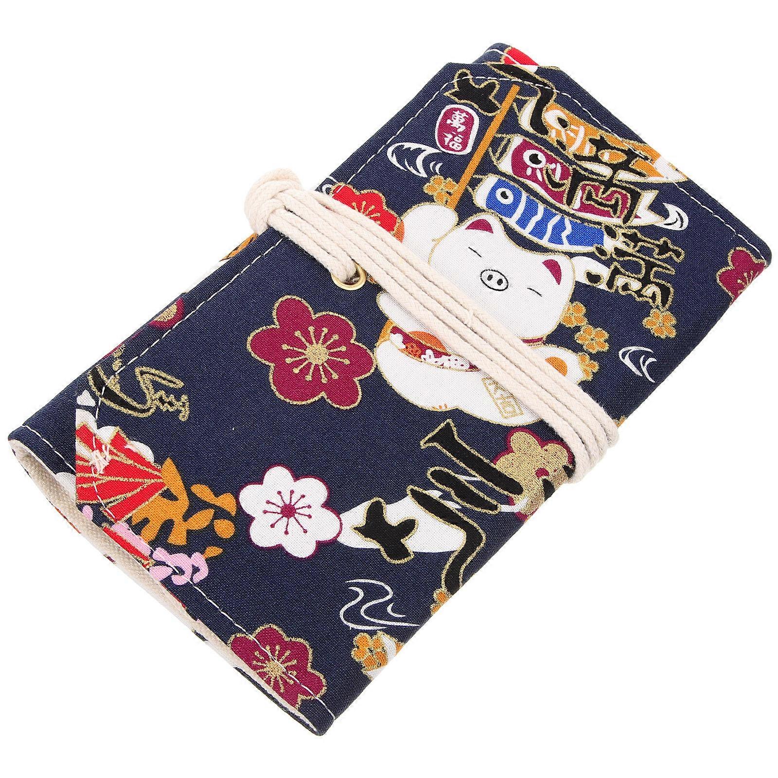 Cloth Budget Planning Notebook Shell for Writing Blue Scrapbook Binder