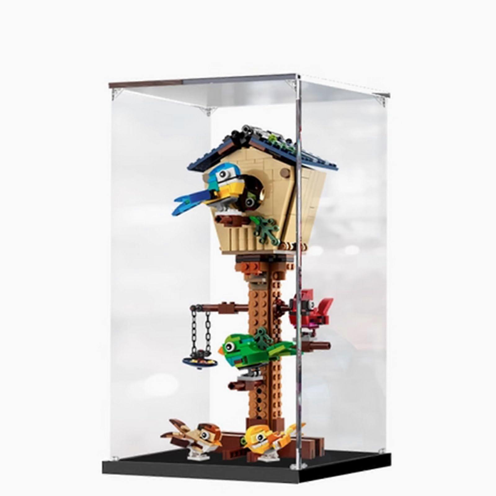 Acrylic Display Box for  31143 Birdhouse, Dustproof Clear Case with Precise Fit and Tool Assembly