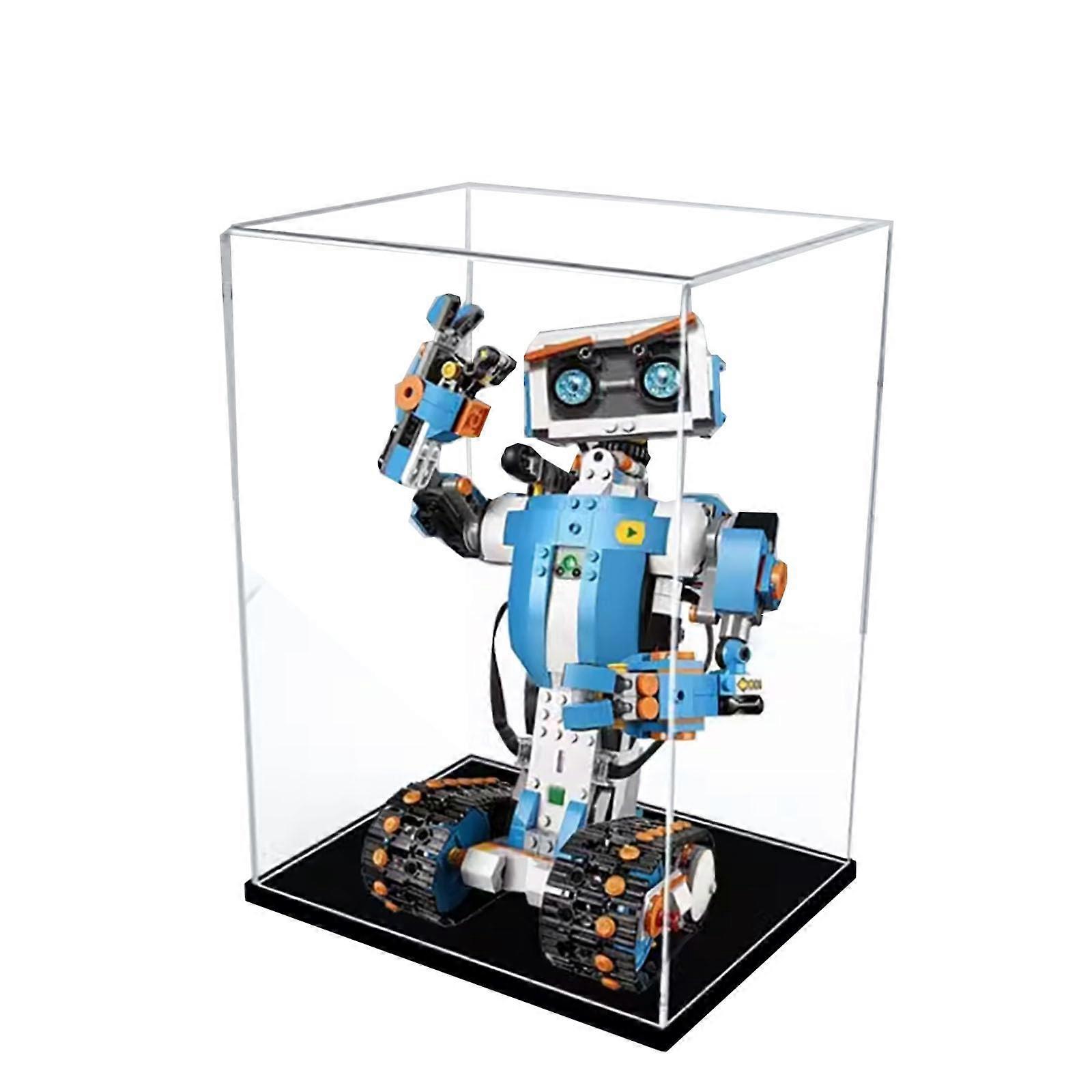 Display Case Acrylic Box for  17101 Robot Dustproof Clear Showcase with Stable Notch Design