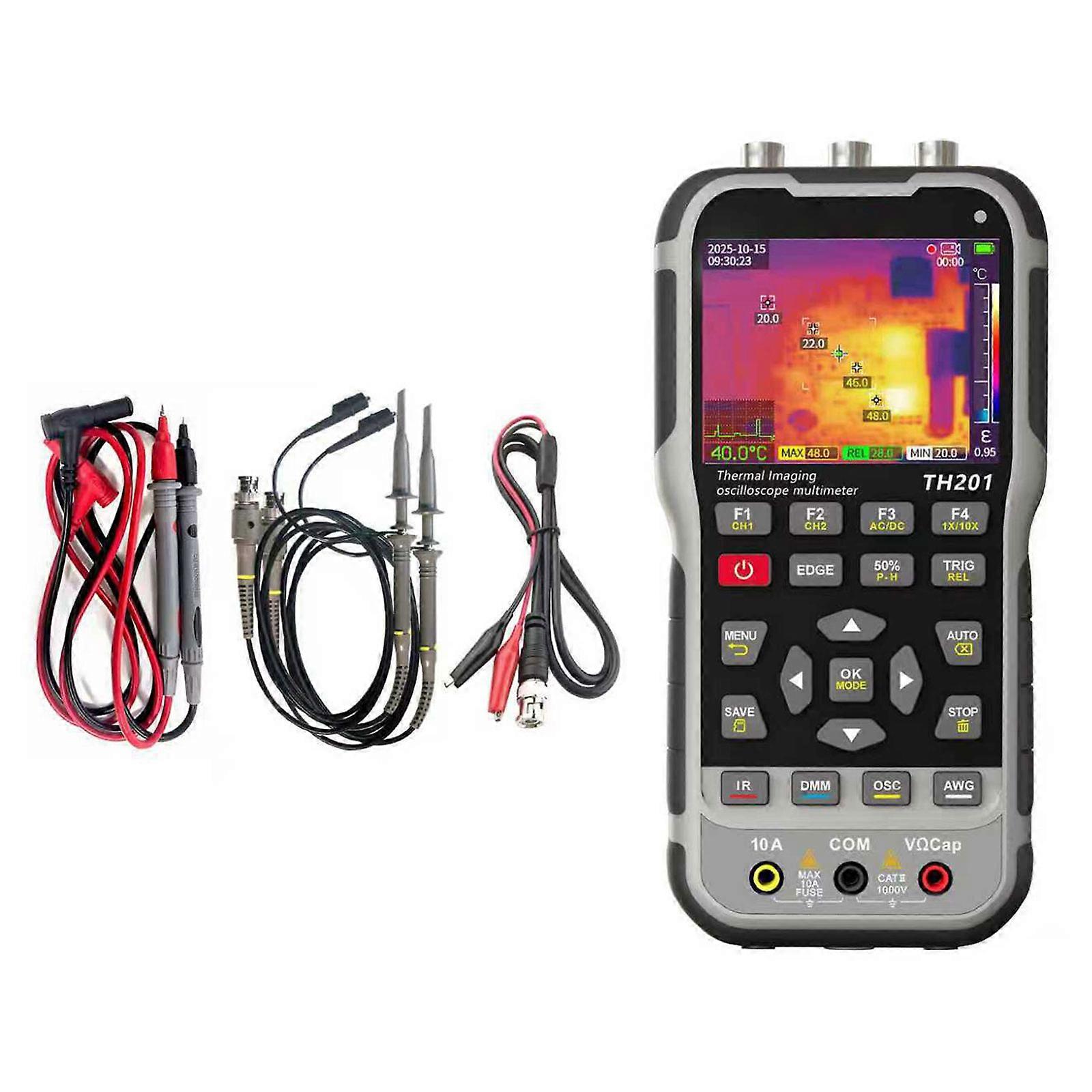 High Resolution Portable Thermal Imaging Device With Oscilloscope Multimeter And Signal Generator Double Channel Function Multicolor