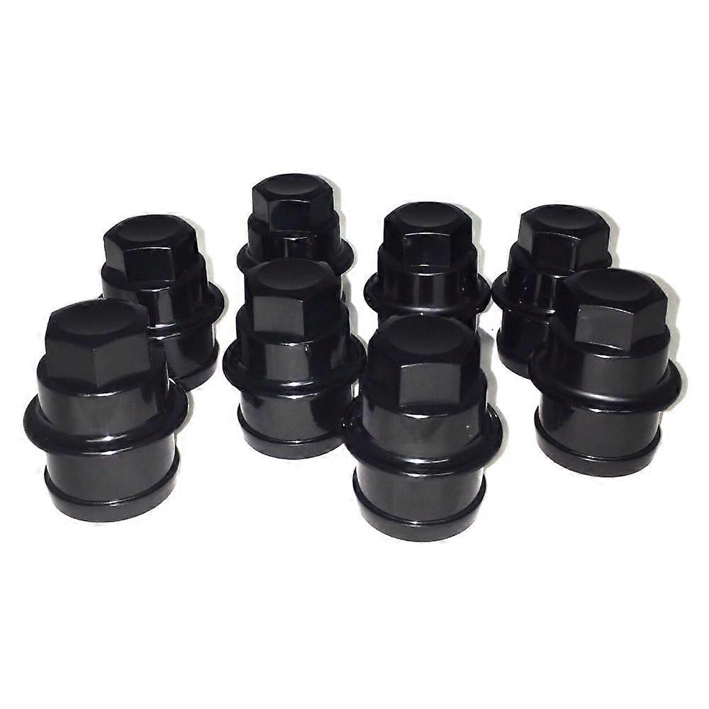 Lug Nut Covers LNC381 Black Plastic Direct Replacement for GMC and Chevy Silverado Express 2500
