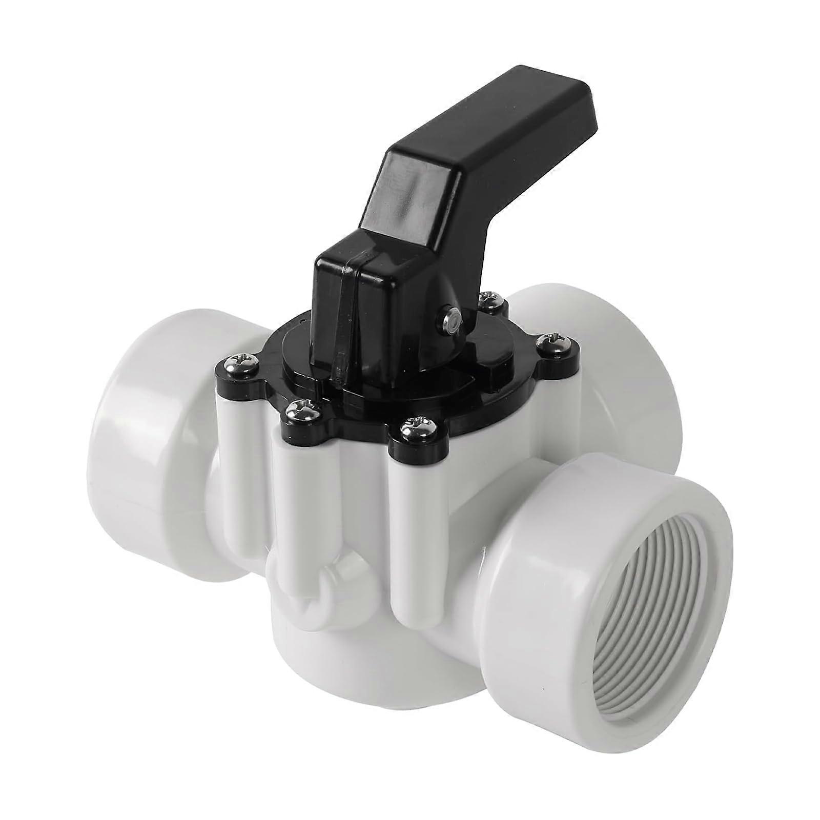 3 Way Threaded Pool Diverter Valve for Precise Flow Control and CorrosionResistant Pool Spa Plumbing