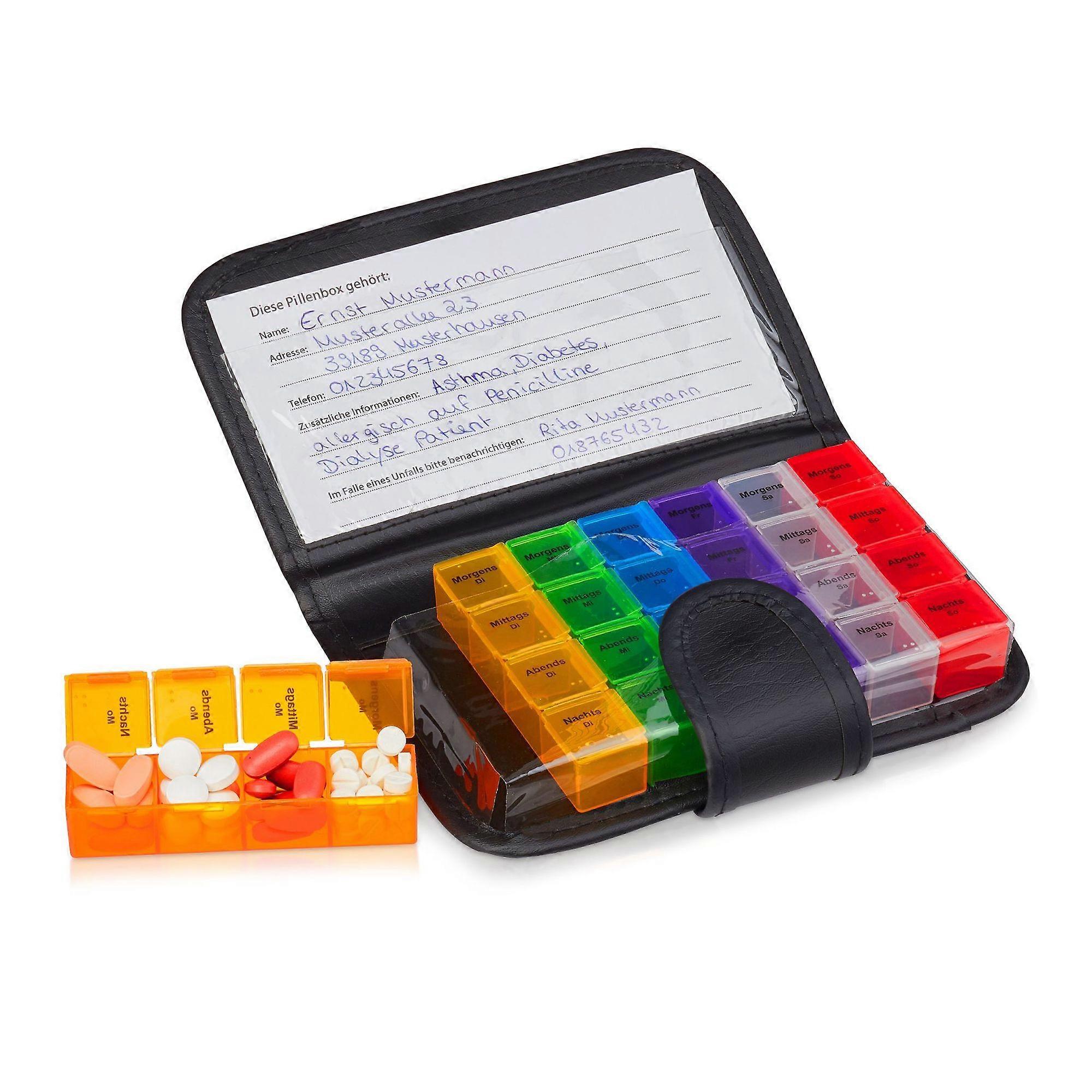 Tablet bag 7 days with pouch