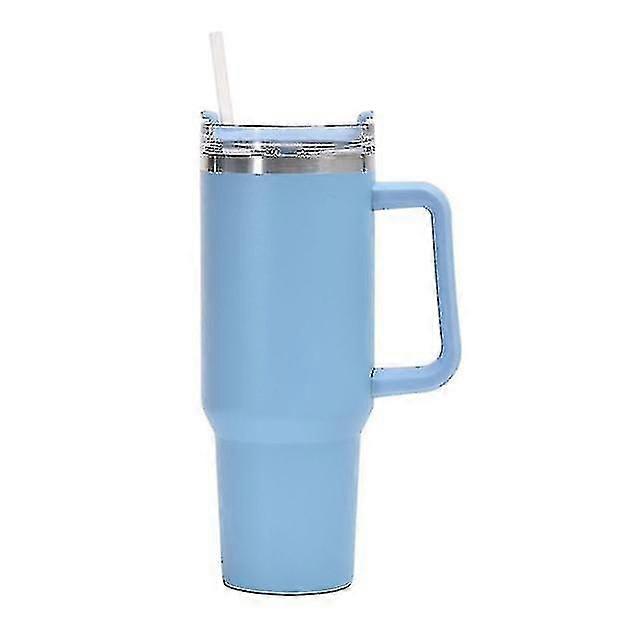 Stanley 40oz Tumbler With Handle And Straw Lid For Thermos Travel Coffee Mug Stainless Steel Insulated Simple Modern Tumbler Cup