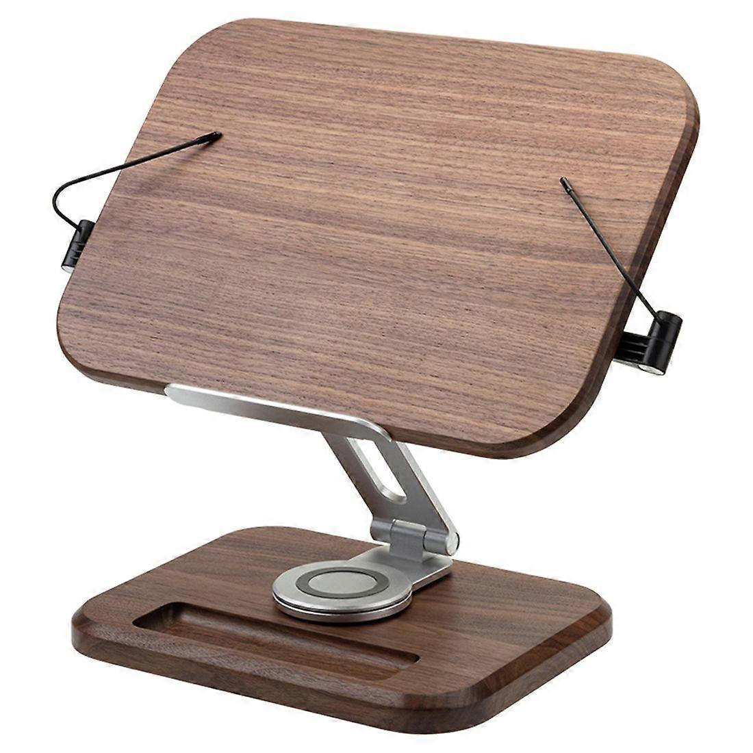 Black Walnut Solid Wood Reading Rack Student Reading Heightening Bracket Picture Book Ipad Tablet Notebook Bracket
