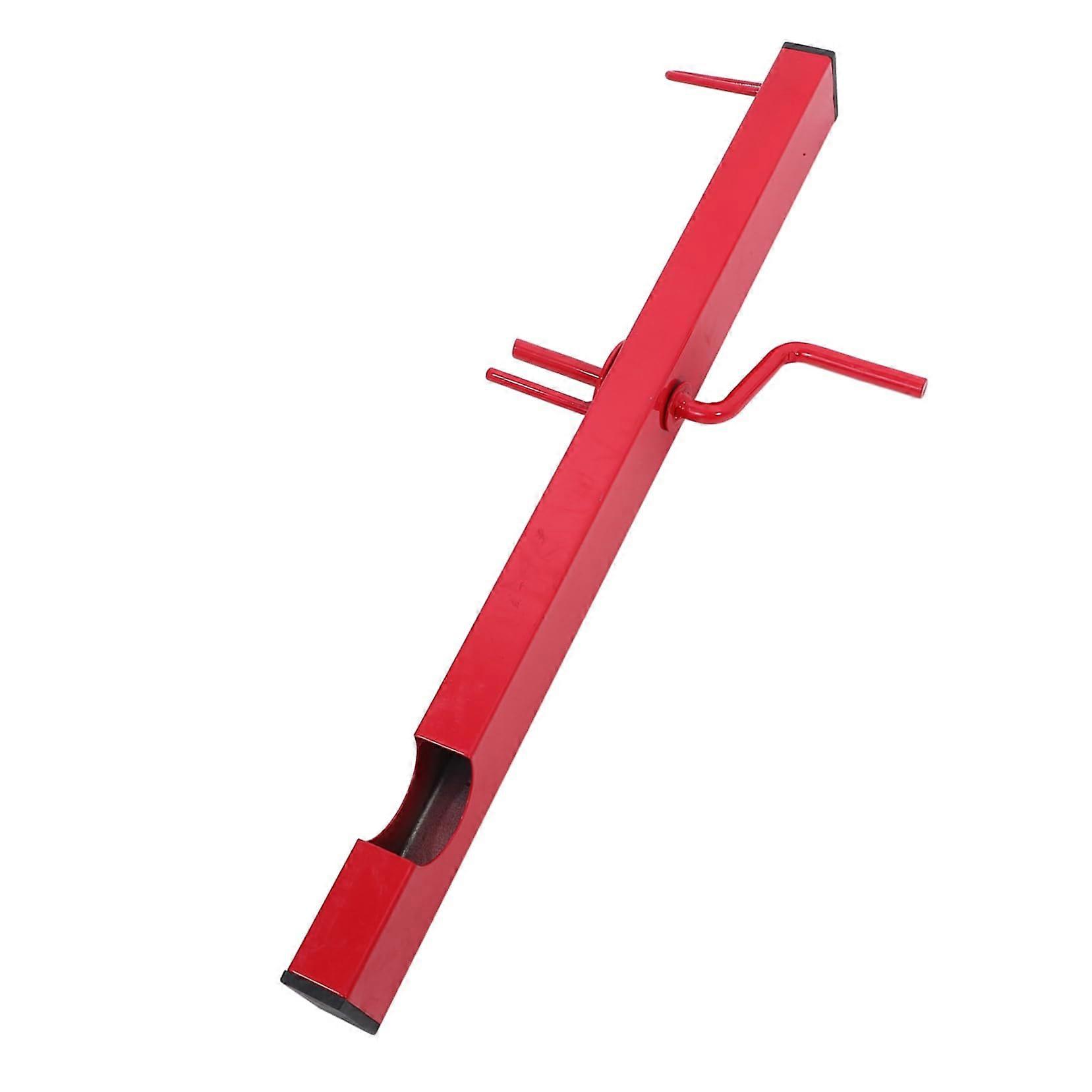 Steel Truck Strap Winder Tool for Quick Cargo Strap Rolling and Tangle Storage Red