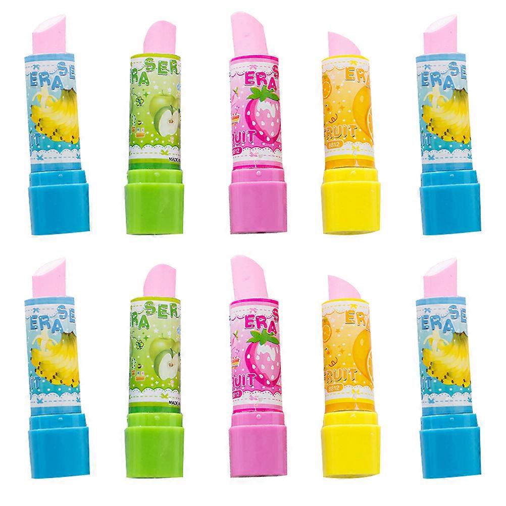 Creative Rubber Eraser Lipstick Shaped Eraser for Students Use 20Pcs