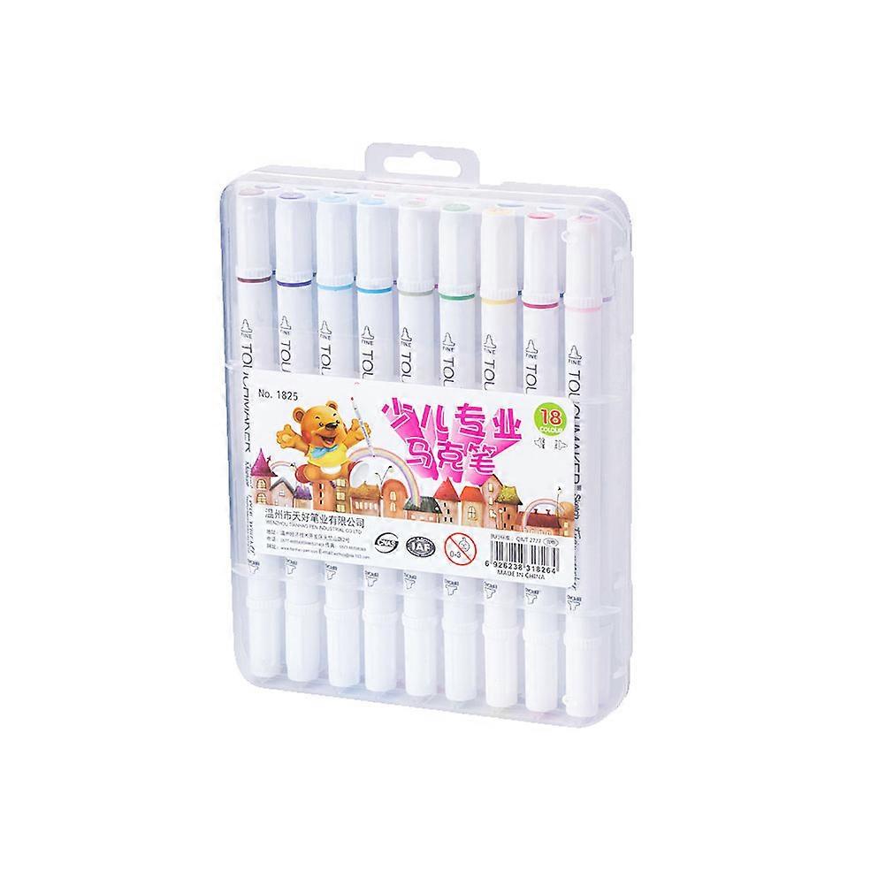 Colored Markers Watercolor Paint Pens Note-Taking Artists 18Pcs