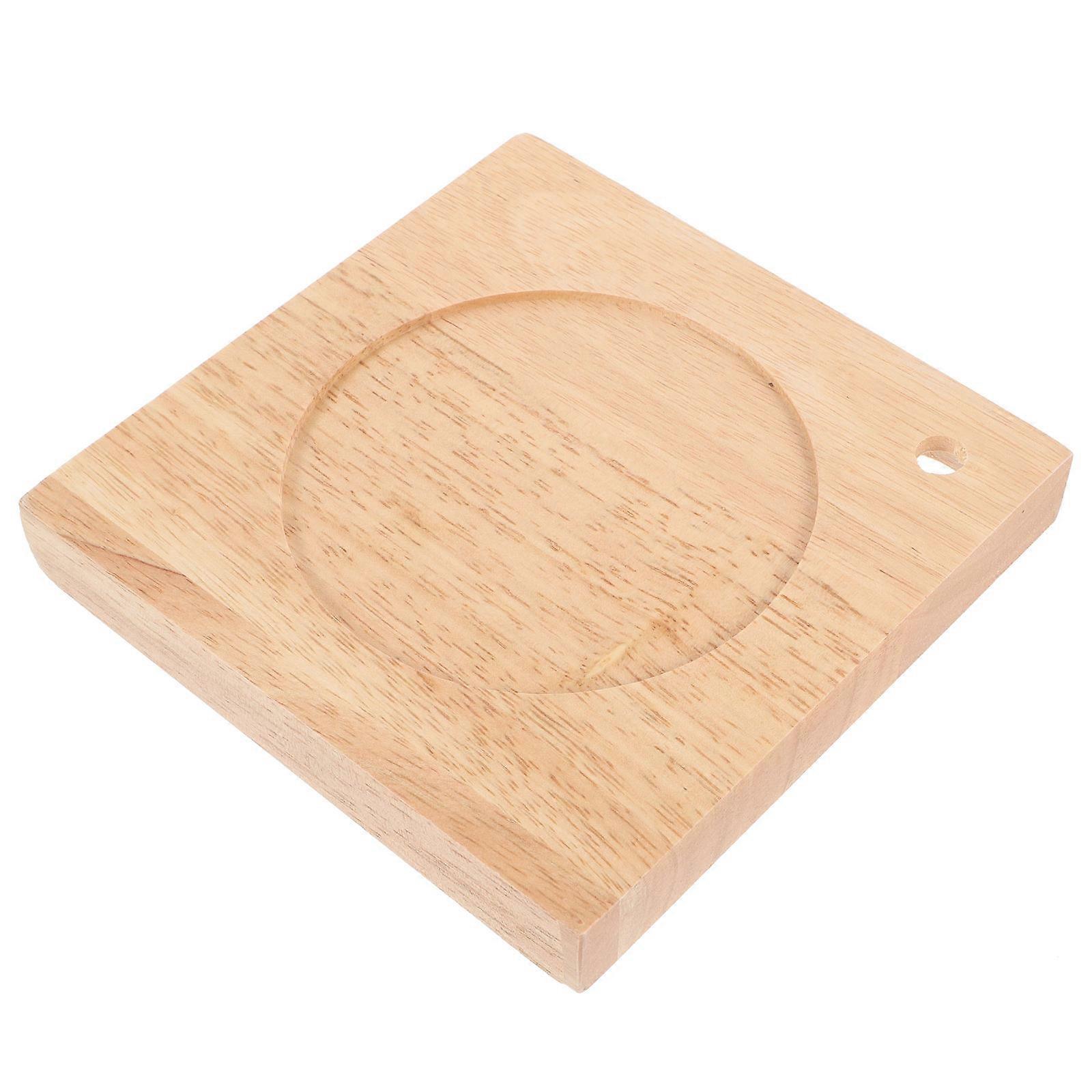 Square Table Lamp Base Wooden Decorative Table Lamp Base for Bedroom