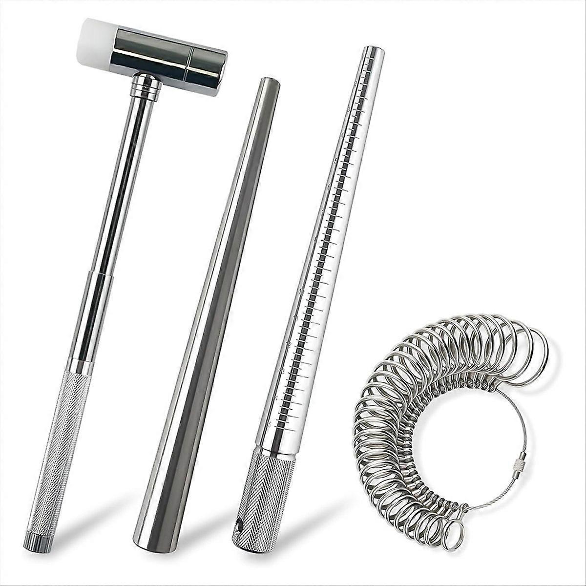 4Piece Ring Sizer Measuring Tool,Ring Measurer and Ring Sizer Kit