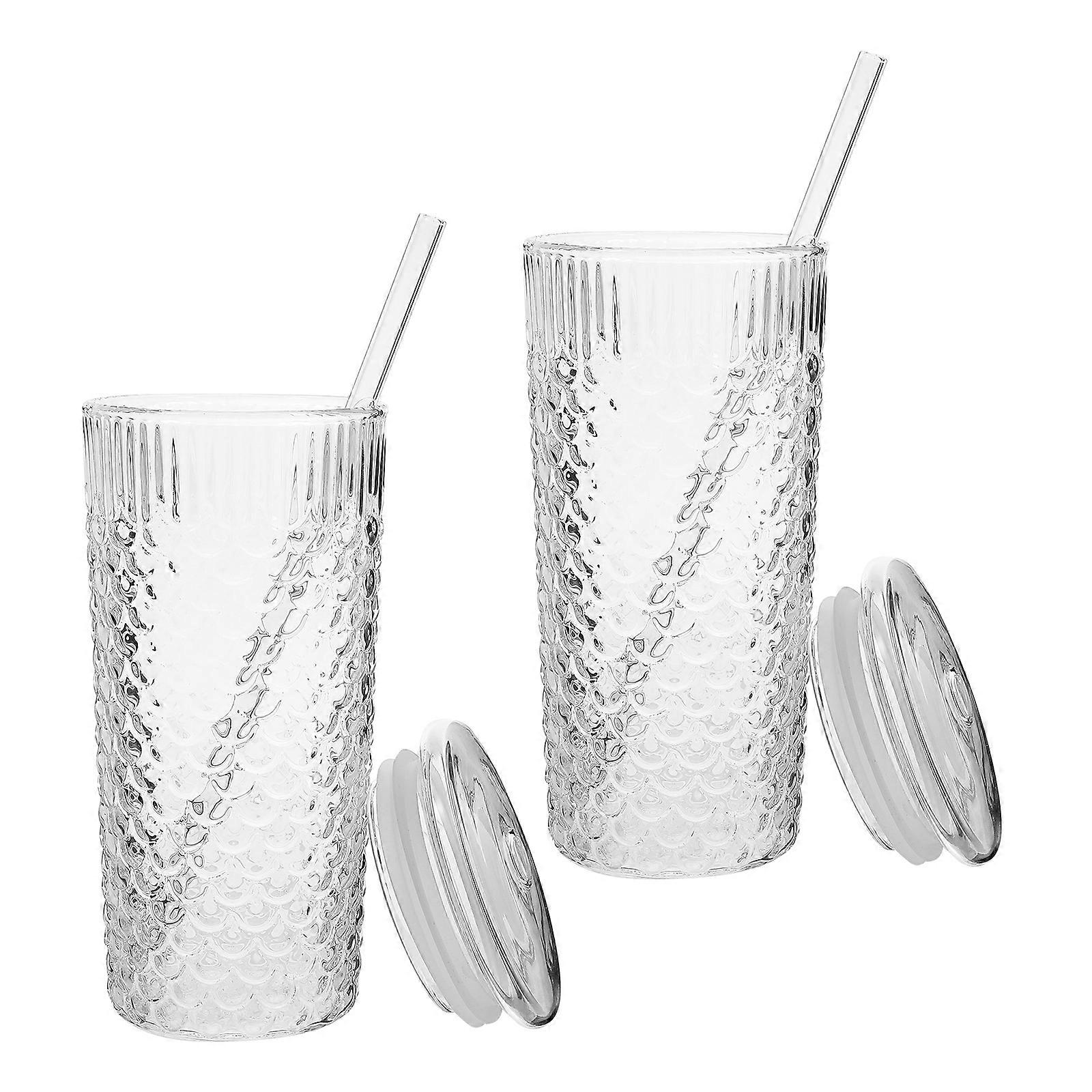 Gobelet en verre transparent réutilisable (lot de 2)