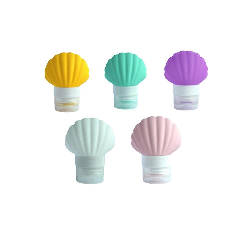 Empty Silicone Emulsion Bottle Subpackaging Bottle for Makeup Use 5Pcs