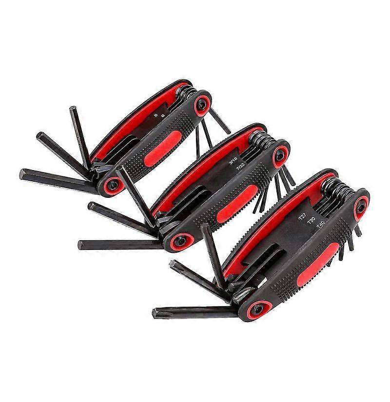 Basics Folding Hex Key Set - 3-Pack, Metric/SAE/TORX