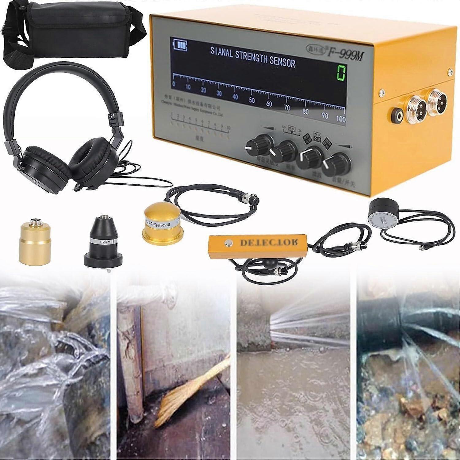 Water Leak Detector with Sensor for Accurate Underground Pipe Leak Localization and Adjustable Frequency