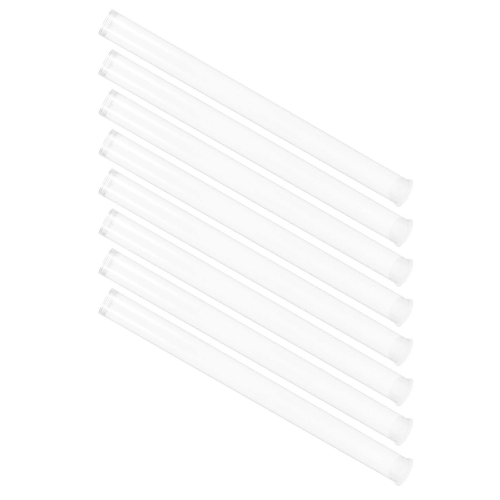16Pcs Acrylic Incense Tubes Transparent Holders for Storage Use