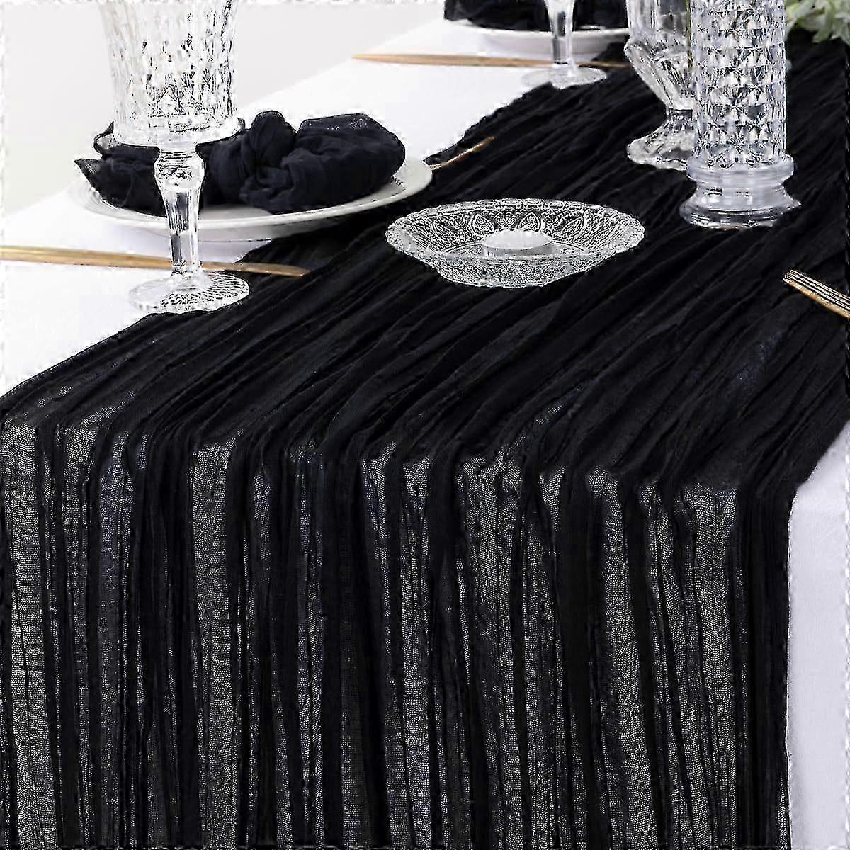 Pleated Gauze Table Flags Rustic Wedding Party Table Decoration Holiday Rustic Style Table Flags