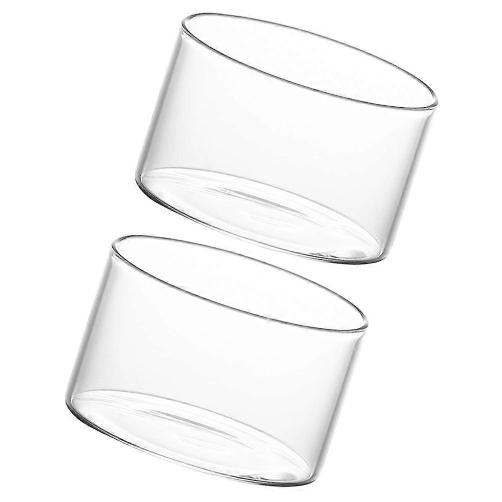 2 Stück Haushaltspuddingbecher Multifunktions-Eisbecher Transparente Joghurtbecher