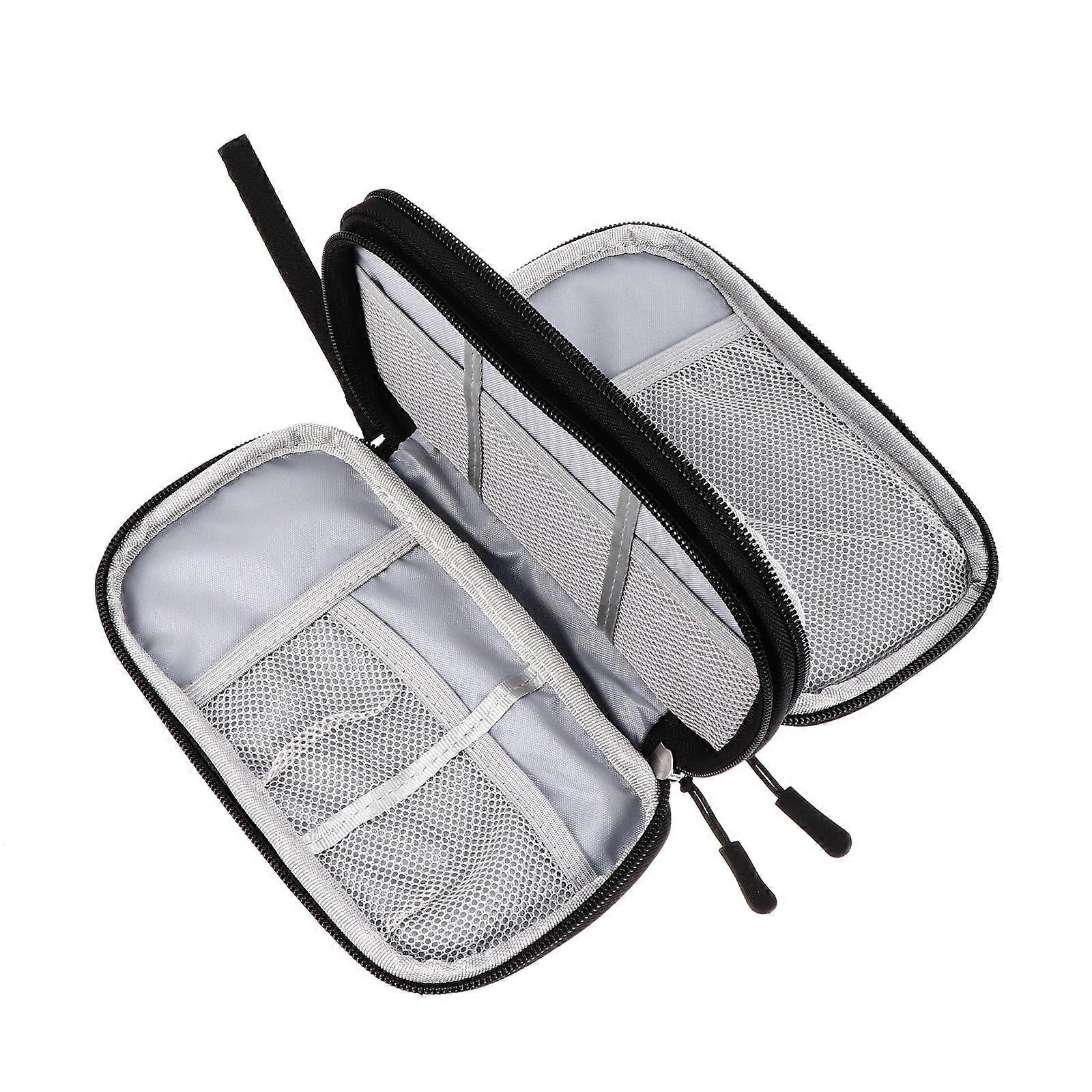 Data Cable Accessories Pouch for Storage 1Pcs Compact Black