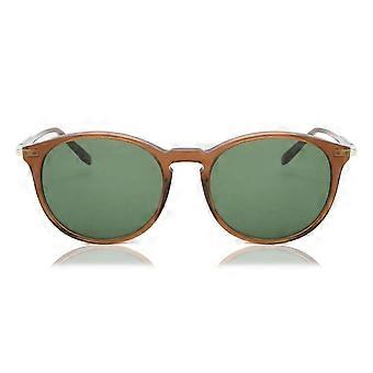 Okulary przeciwsłoneczne Salvatore Ferragamo SF 911S 210 Full Rim Brown Men Oval UV3 Original