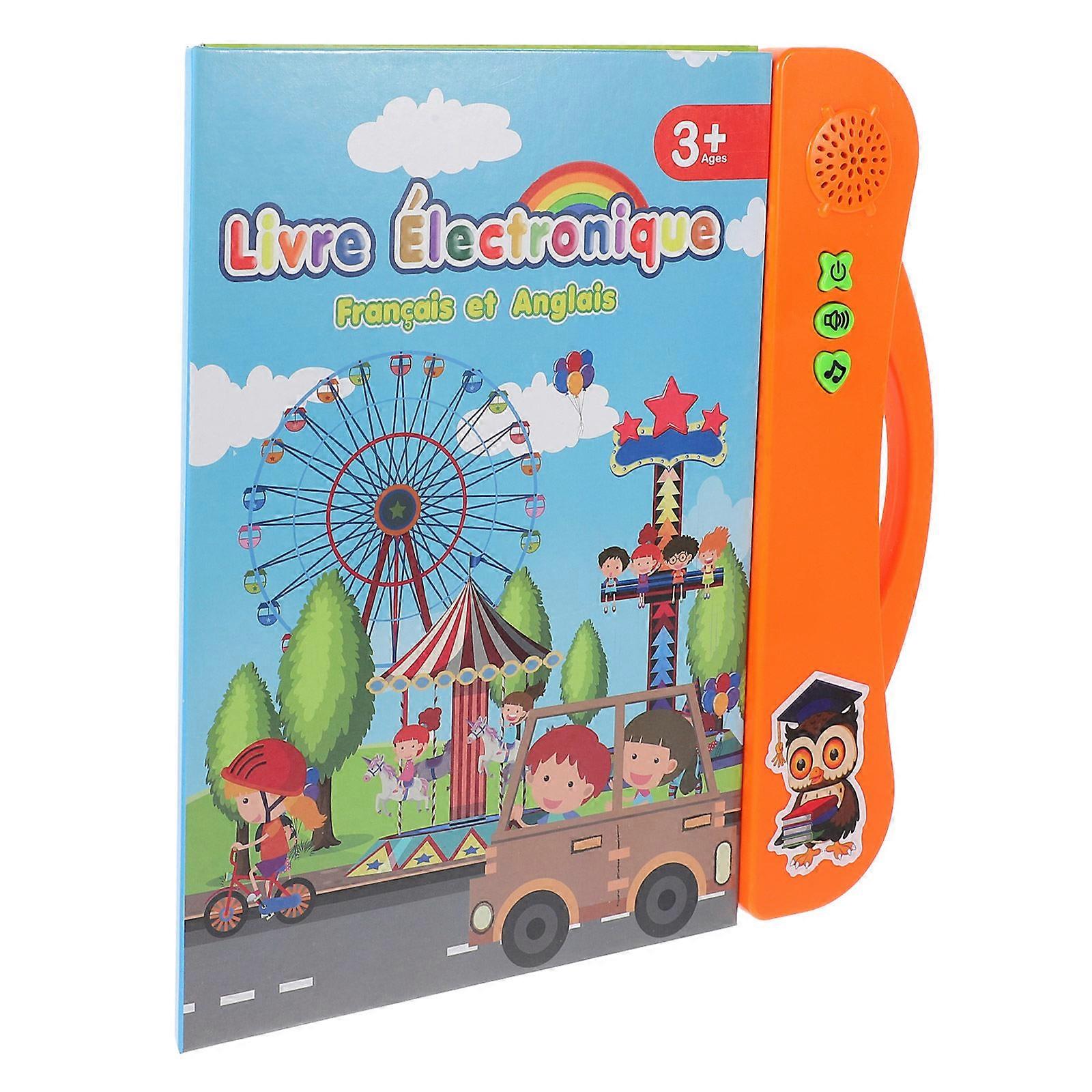 Sound Books French Language Learning Rectangular Shape Children Educational Toy 1Set