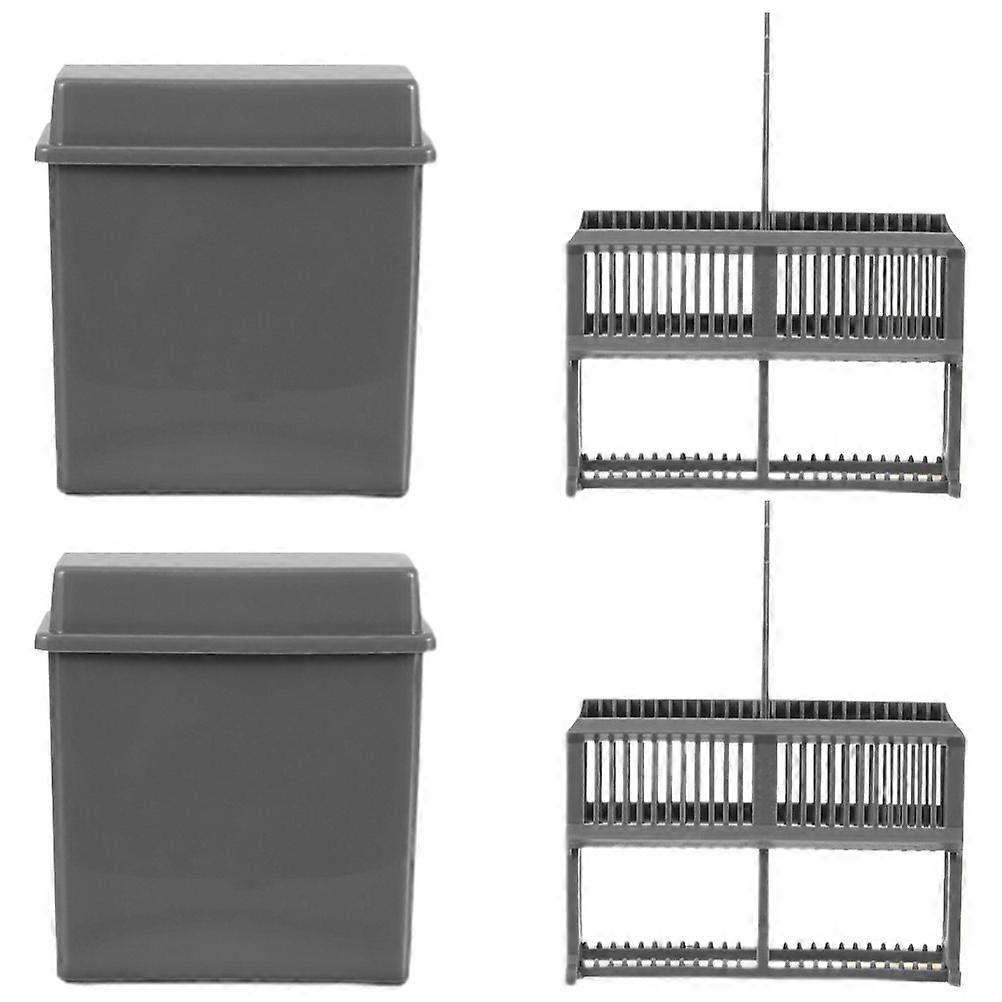 2 Sets Microscope Slides Staining Jars Slides Staining Racks Slides Storage Racks for Laboratory