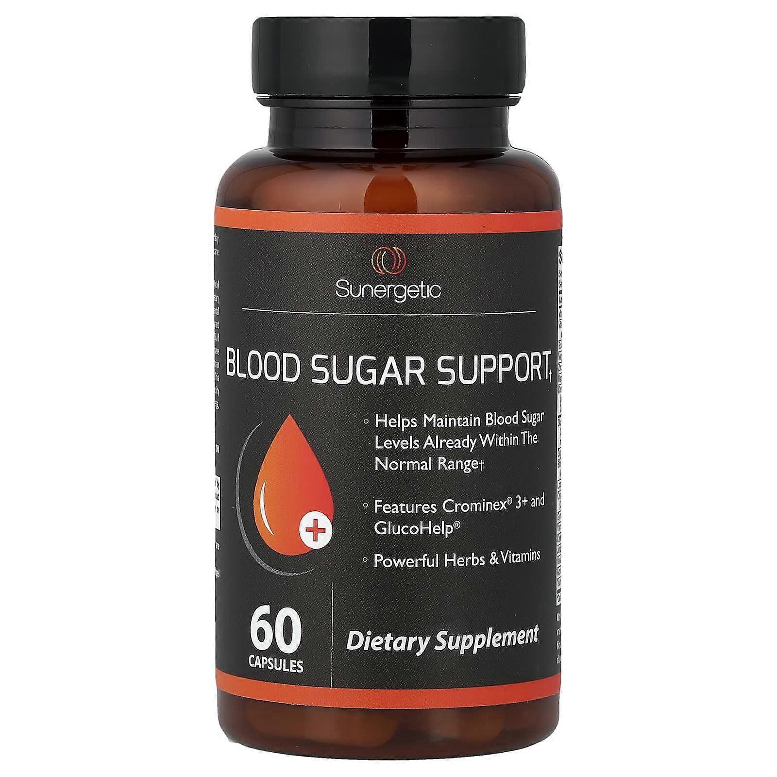 Sunergetic, Blood Sugar Support, 60 Capsules
