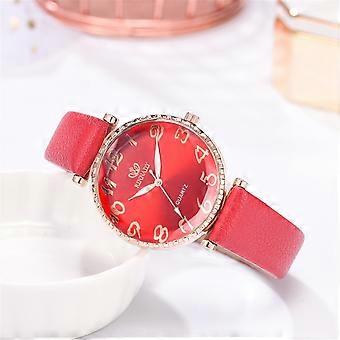 Horloge voor dames, quartz, westerse mode, kleding, sieraden, legering, rond quartz dameshorloge in de uitverkoop