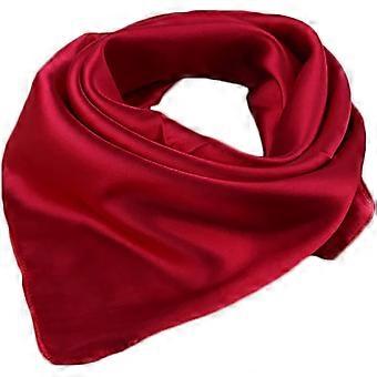 Mancha Sólida Feminina Charmeuse Neckerchief Square Cachecol 23" * 23"