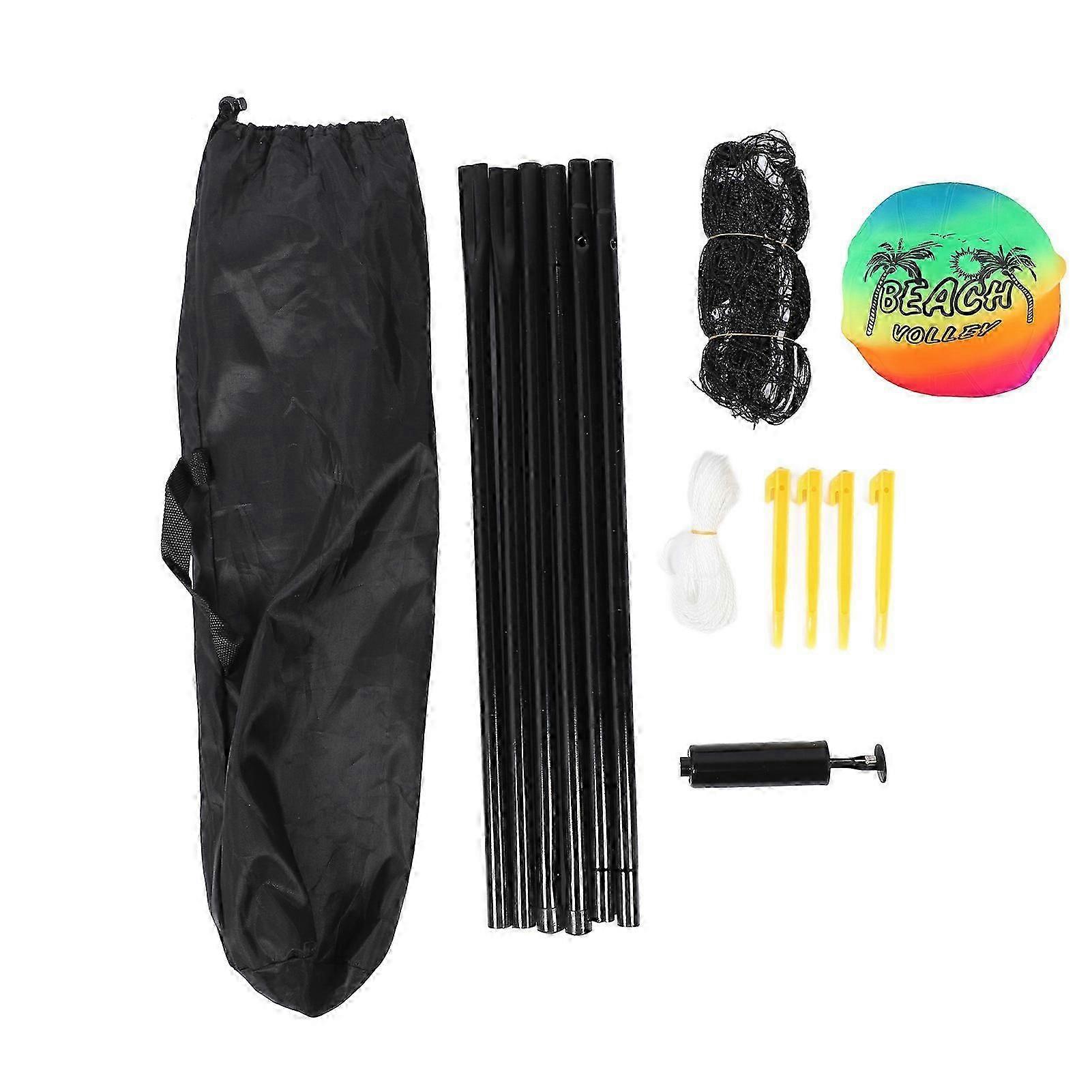 Portable Volleyball Set Professional Complete Net System Compatible withOutdoor Beach Backyard
