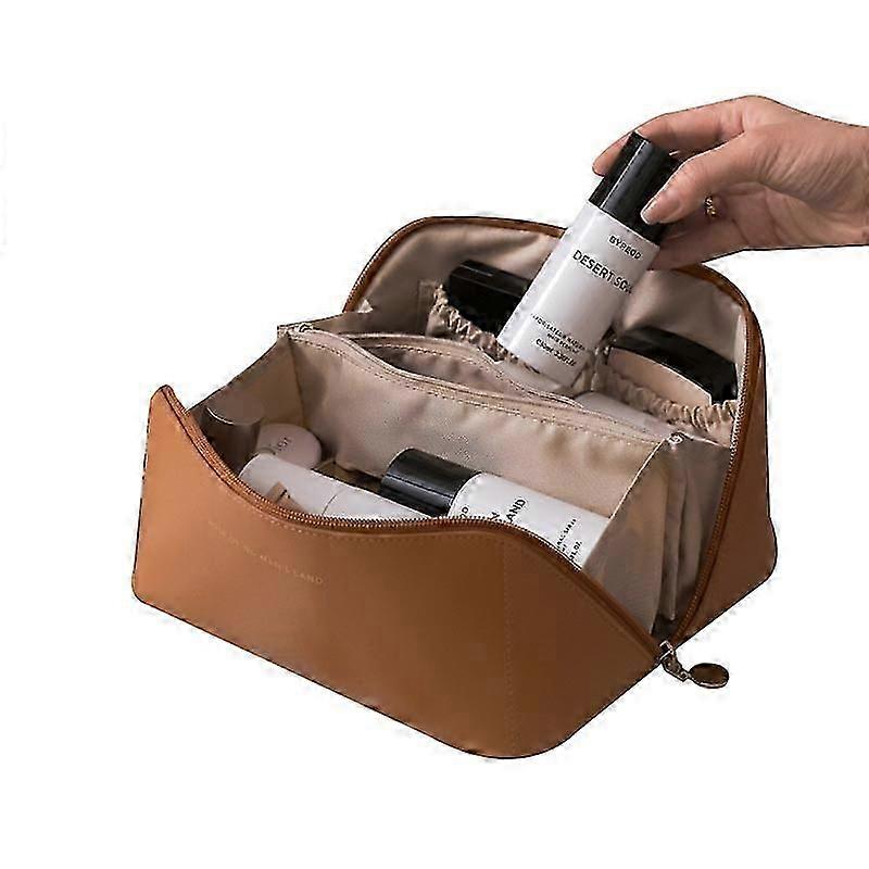 Multifunctional Storage Makeup Bag PU Leather Makeup Bag