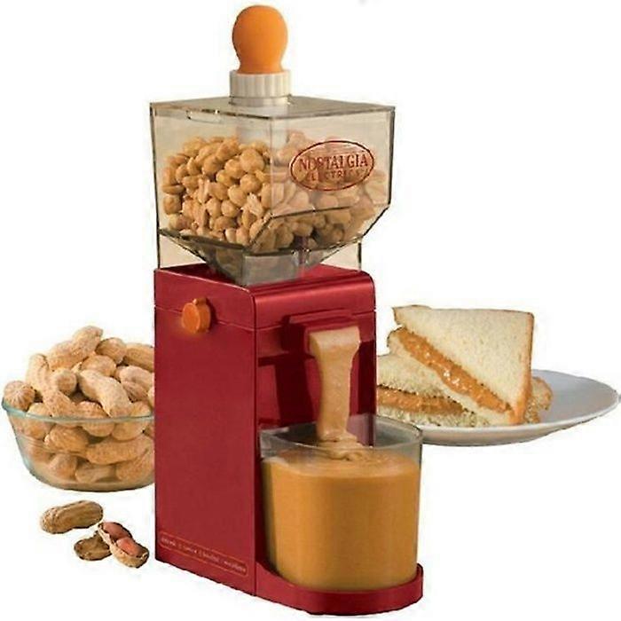 Red Home Use Peanut Butter Processing Machine Portable Automatic Nut Butter Machine Coffee Grinder