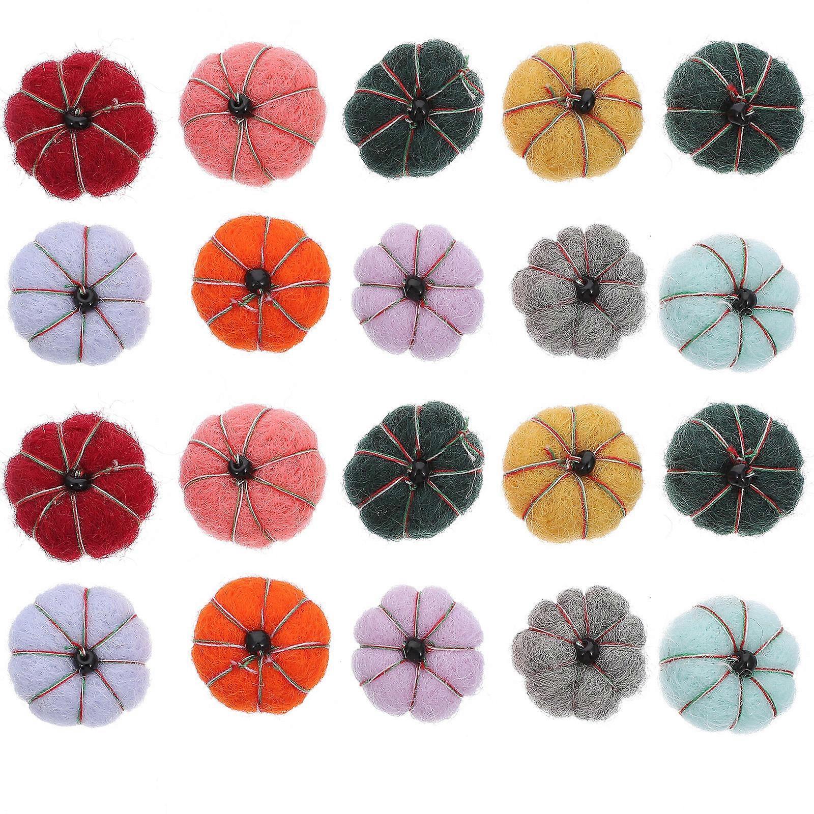 Felt Pumpkin Craft for Decoration Using 60Pcs Wool Felt Assorted Colors