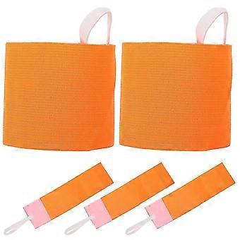 Adjustable Soccer Captain Armbands for Kids, Anti-Slip Nylon Team Armband, 5-Pack