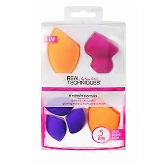 Makeup Sponges - Real Techniques - 6 sponges - Soft - Latex-free - Controlled application